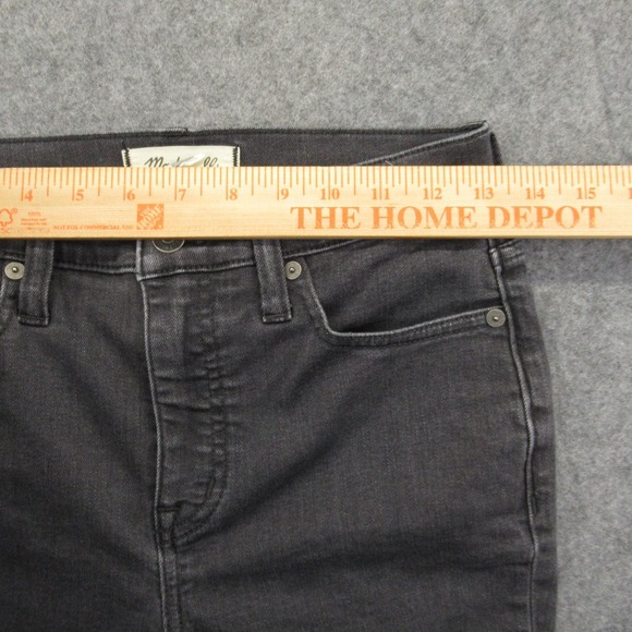 Madewell Women's Gray High-Rise Skinny Jeans Size 25 Stretch Denim - Picture 4 of 14